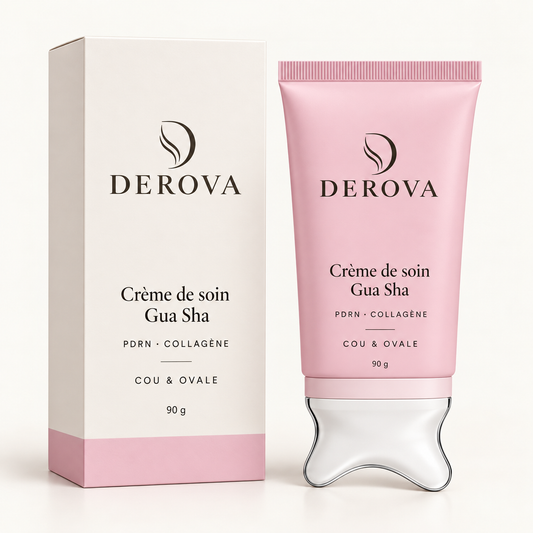 DEROVA — Crème cou & ovale avec embout gua sha